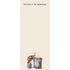 A rectangular cream notepad featuring a whimsical illustration of a turtle in a chef&