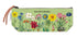 A Wildflowers mini zipper pouch by Cavallini featuring vintage images of wildflowers from the Cavallini Archives.