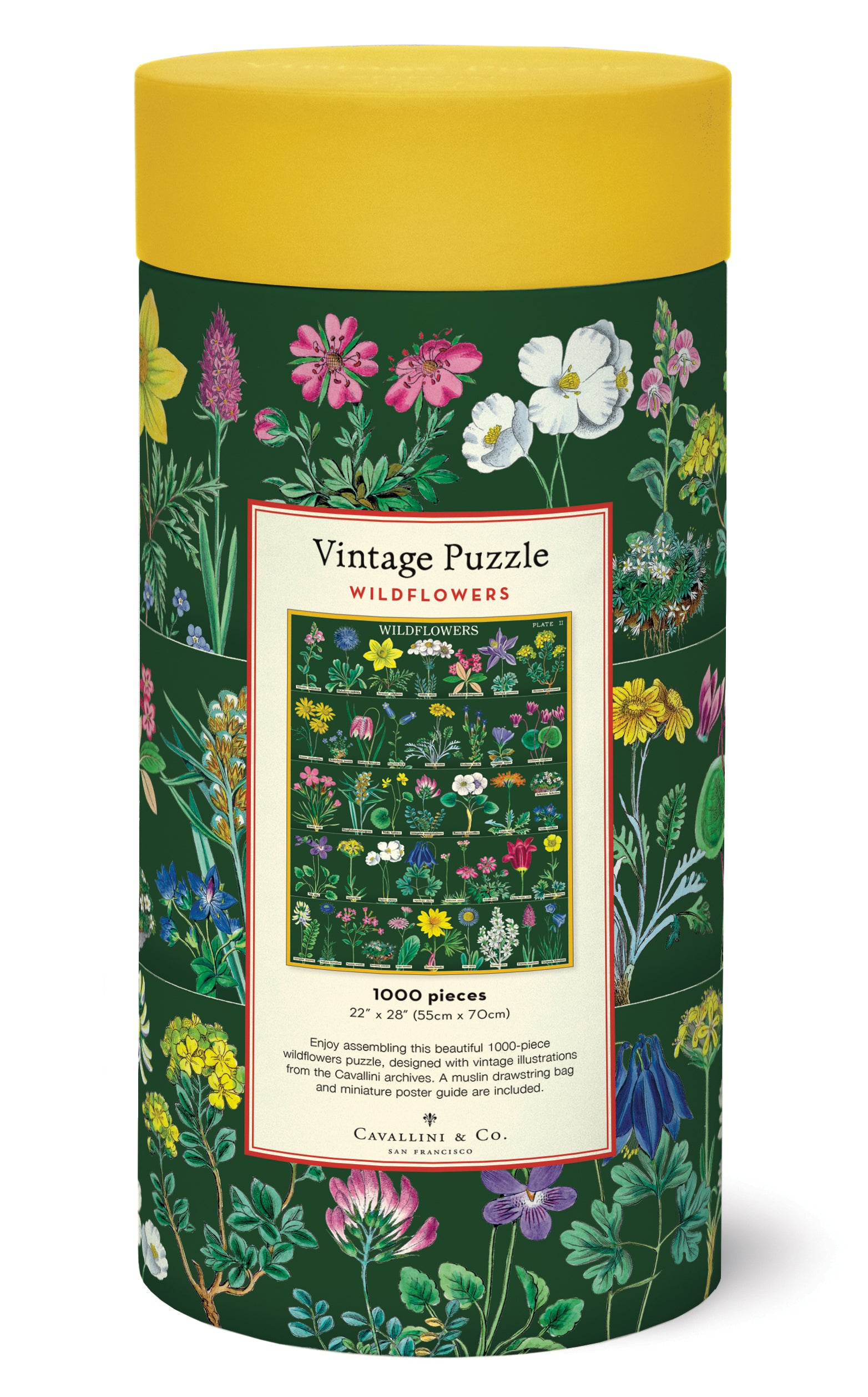 The back of the Wildflowers 2 Puzzle showing the assembled puzzle and additional information.