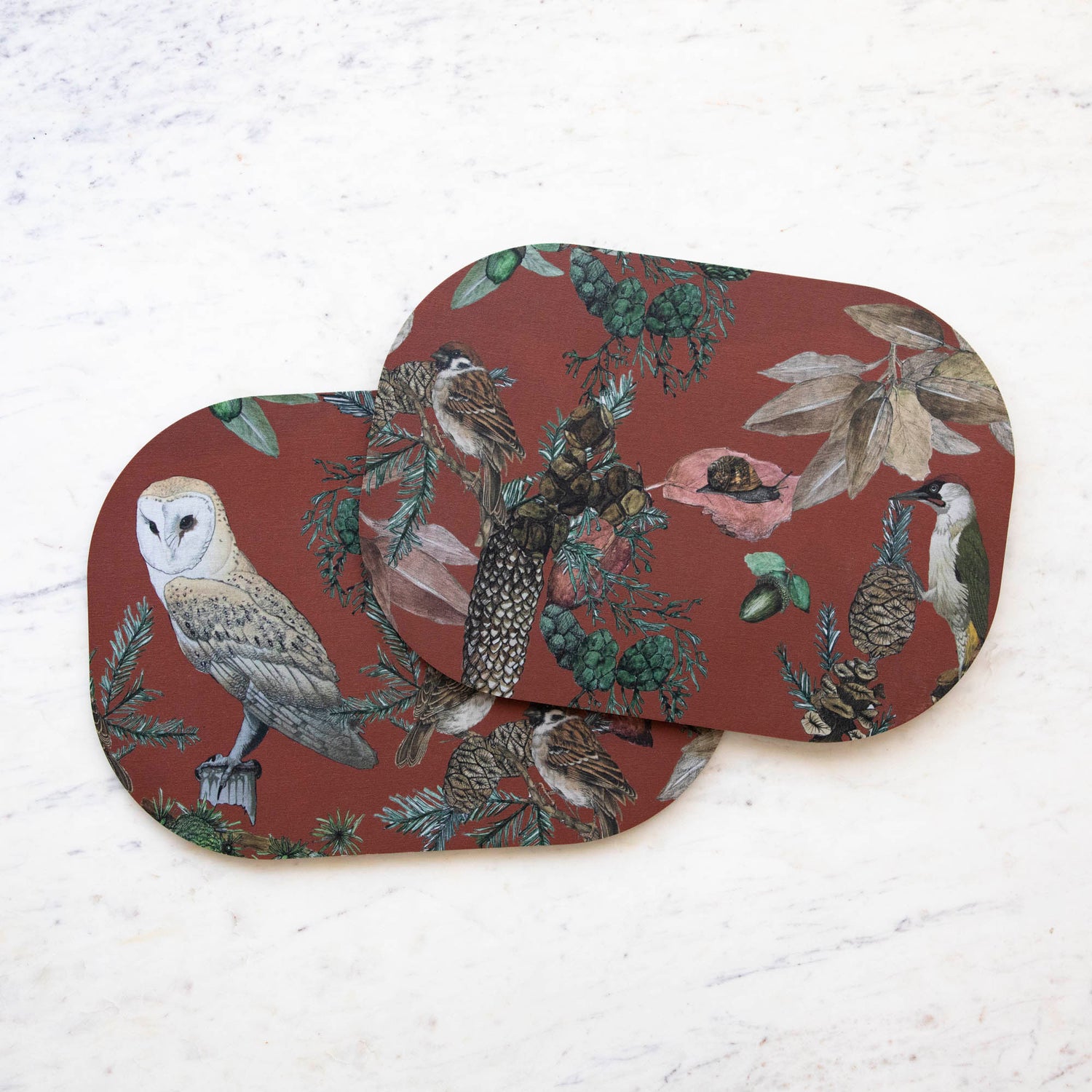 Italian Bird & Floral Placemat, Sold Individually