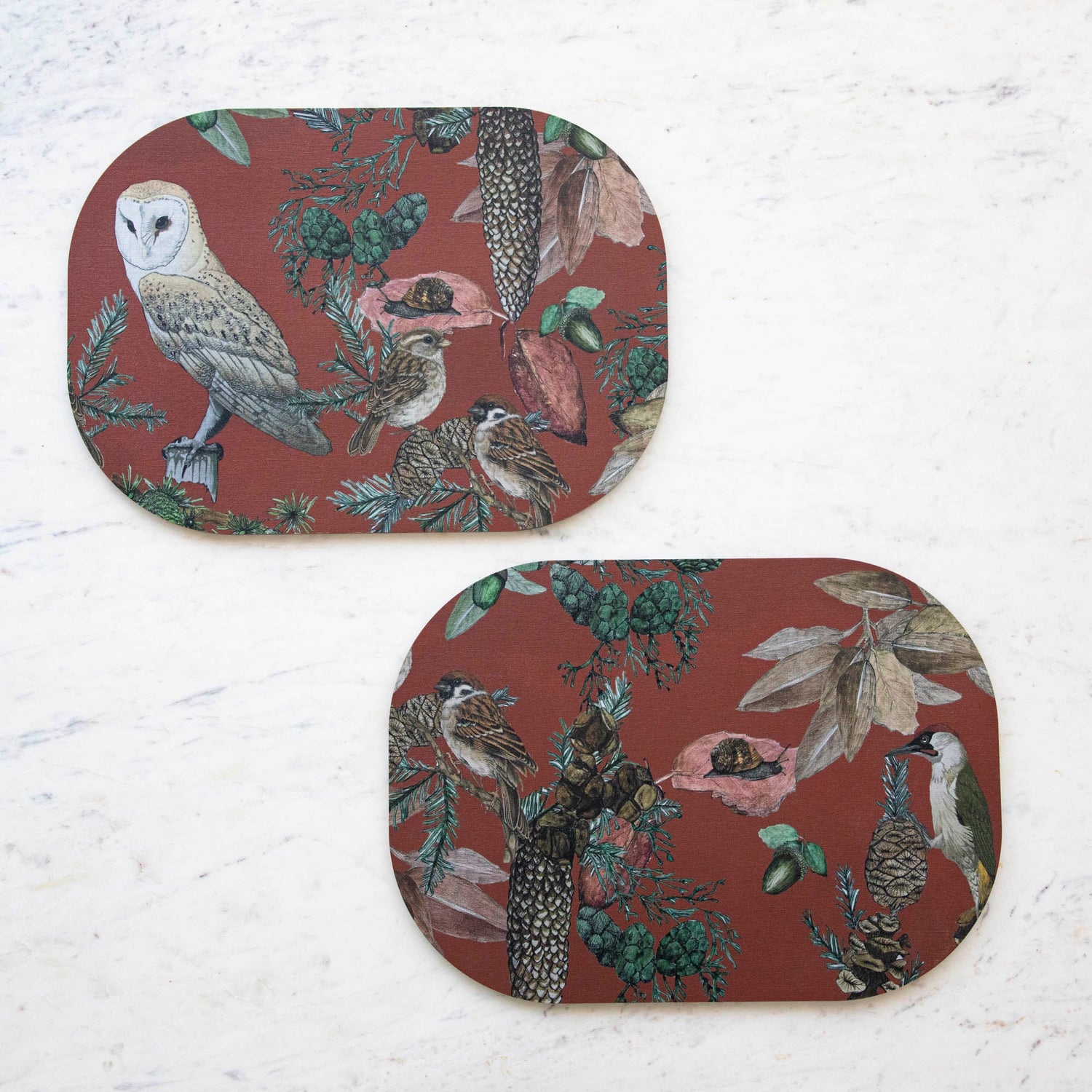 Italian Bird & Floral Placemat, Sold Individually