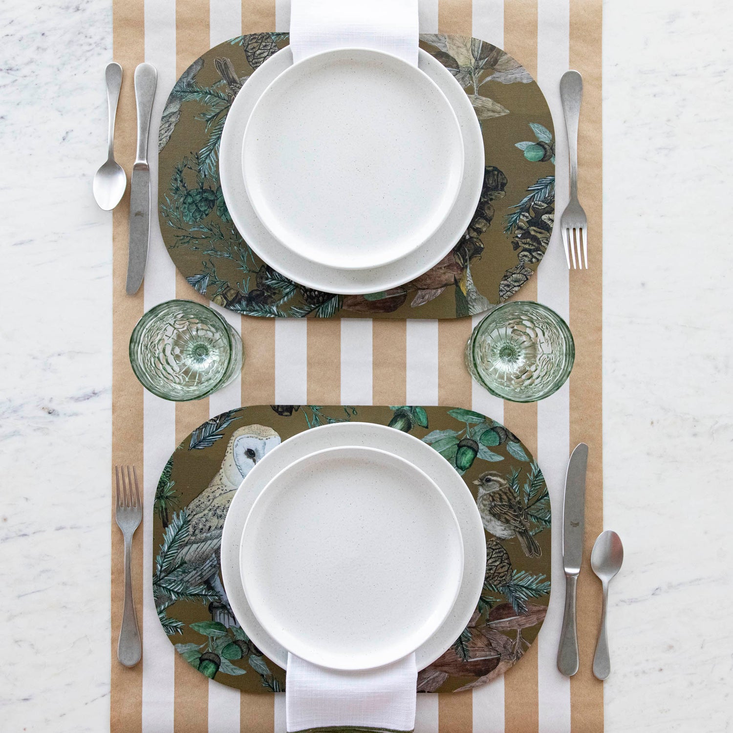 Italian Bird & Floral Placemat, Sold Individually