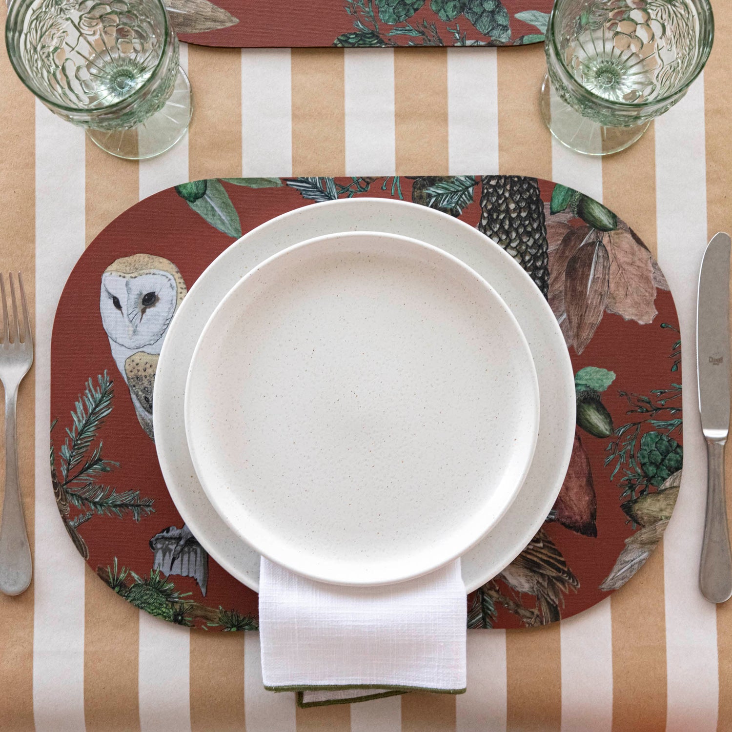 Italian Bird & Floral Placemat, Sold Individually