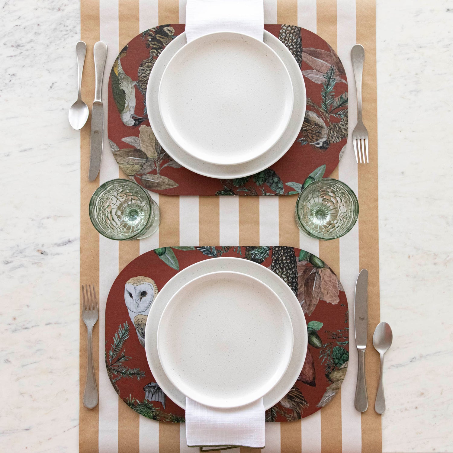 Italian Bird & Floral Placemat, Sold Individually
