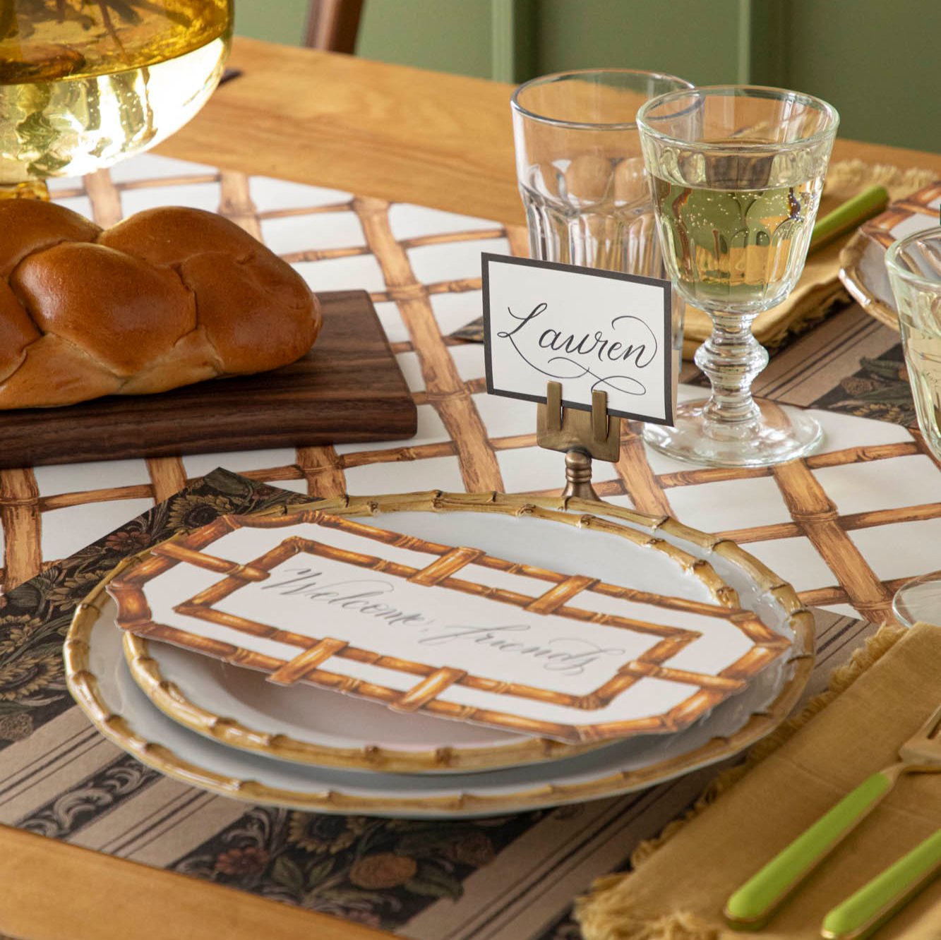 Bamboo Table Card