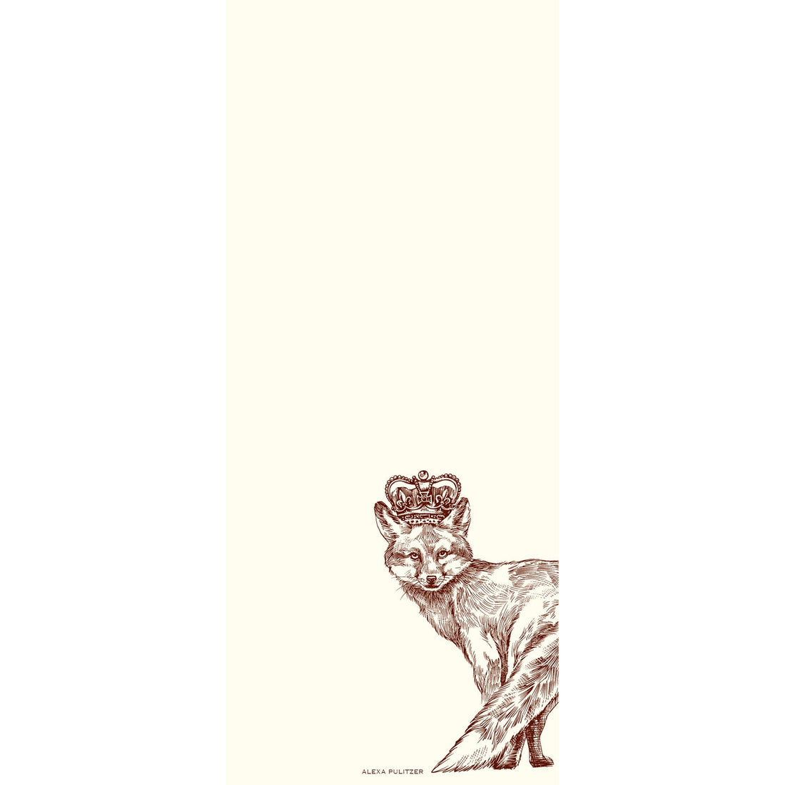 Illustration of a fox wearing a crown on a gradient background