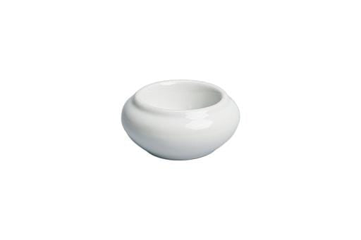 White ceramic bowl on a white background