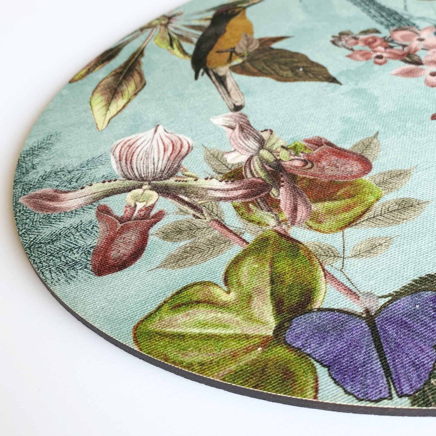Oval Bright Floral Placemat, Sold Individually