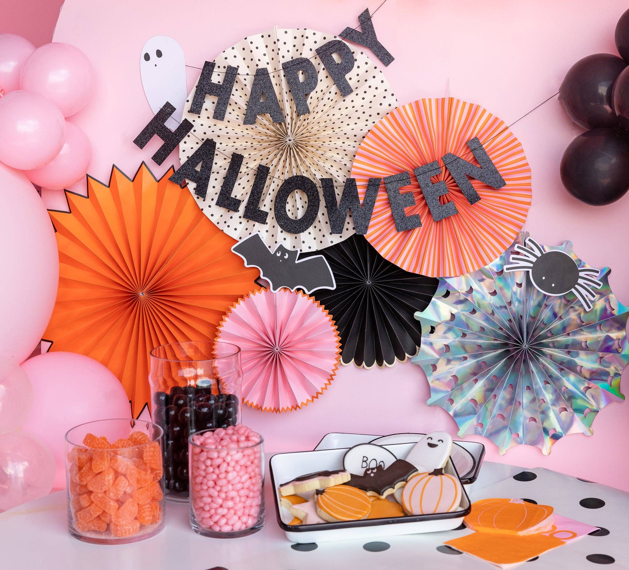 Happy Haunting Party Fans