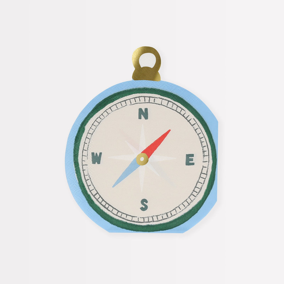 Meri Meri Camping Adventure Compass Napkin.