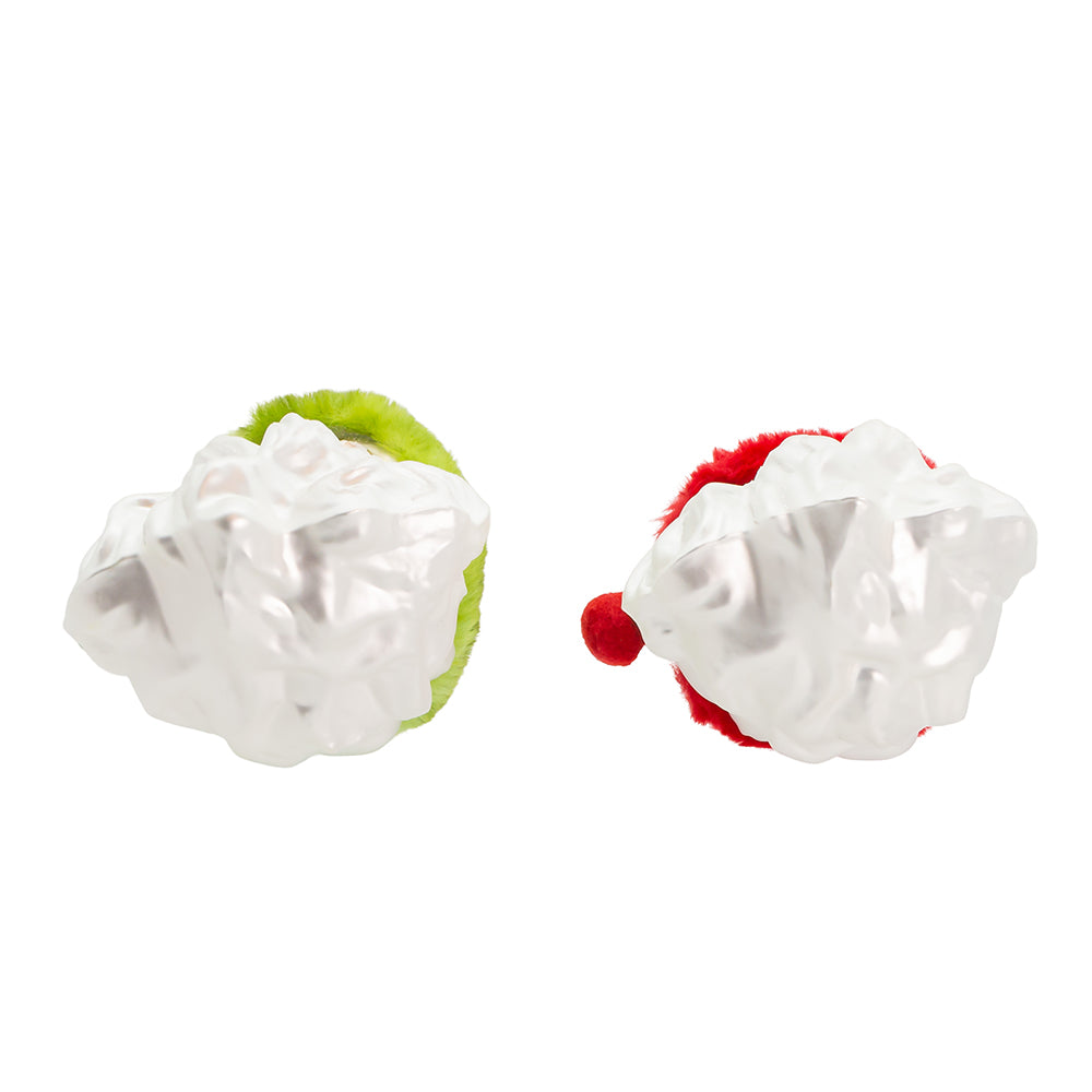 Plaid Santa Head Ornament