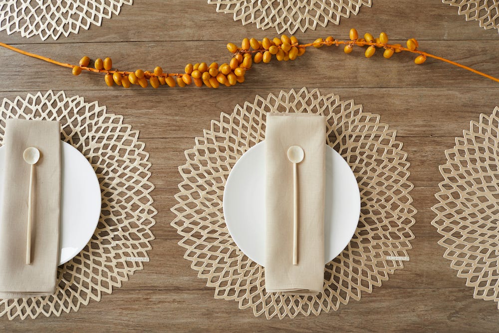 Pressed Dahlia Placemat