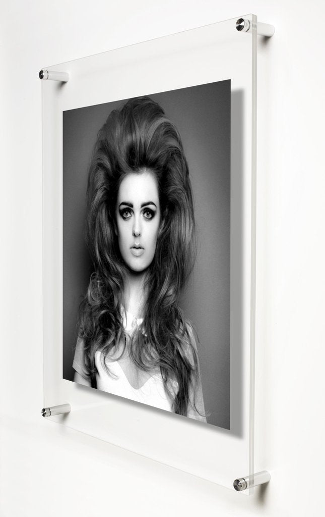 Double Panel Acrylic Floating Frames, Silver