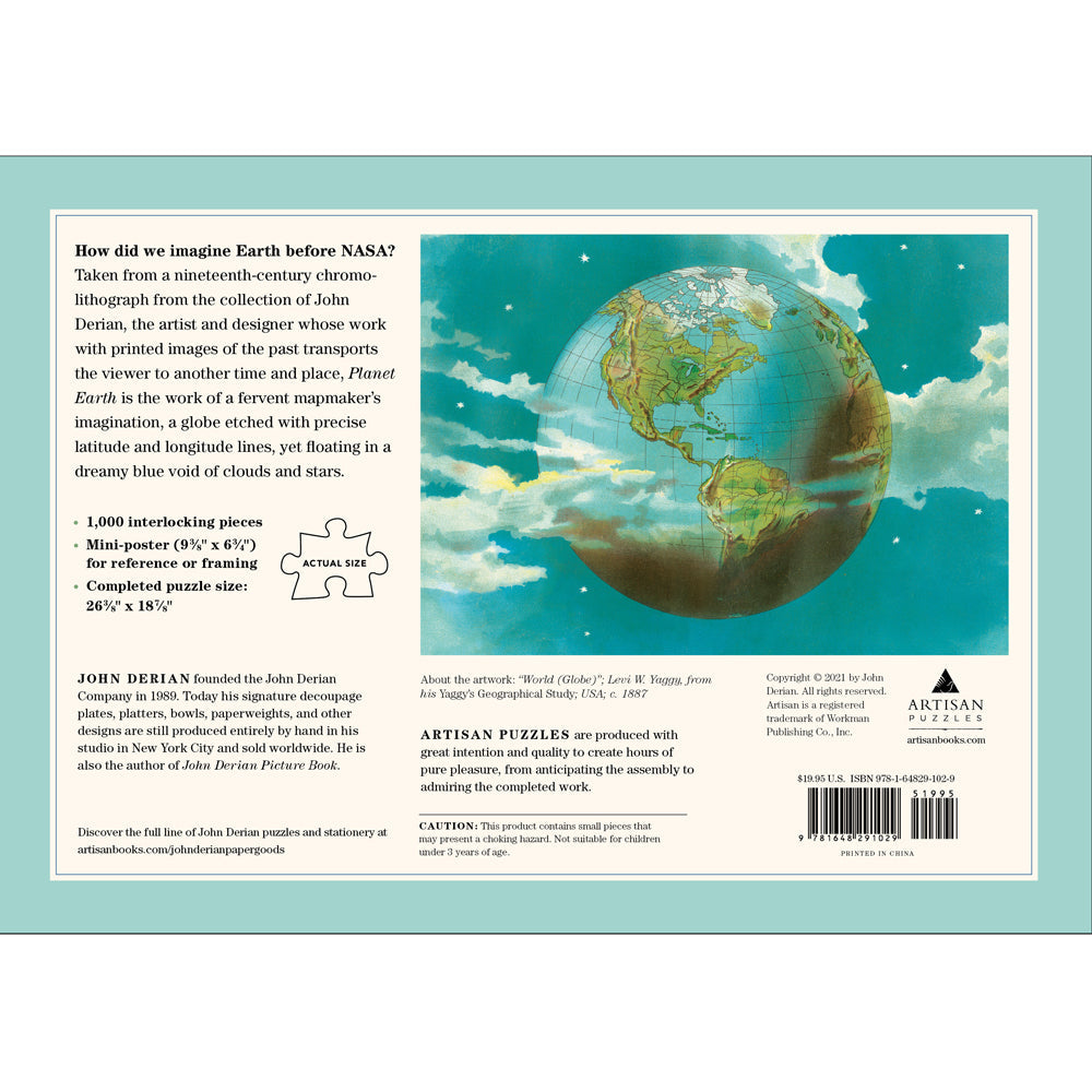 John Derian: Planet Earth 1,000 Piece Puzzle