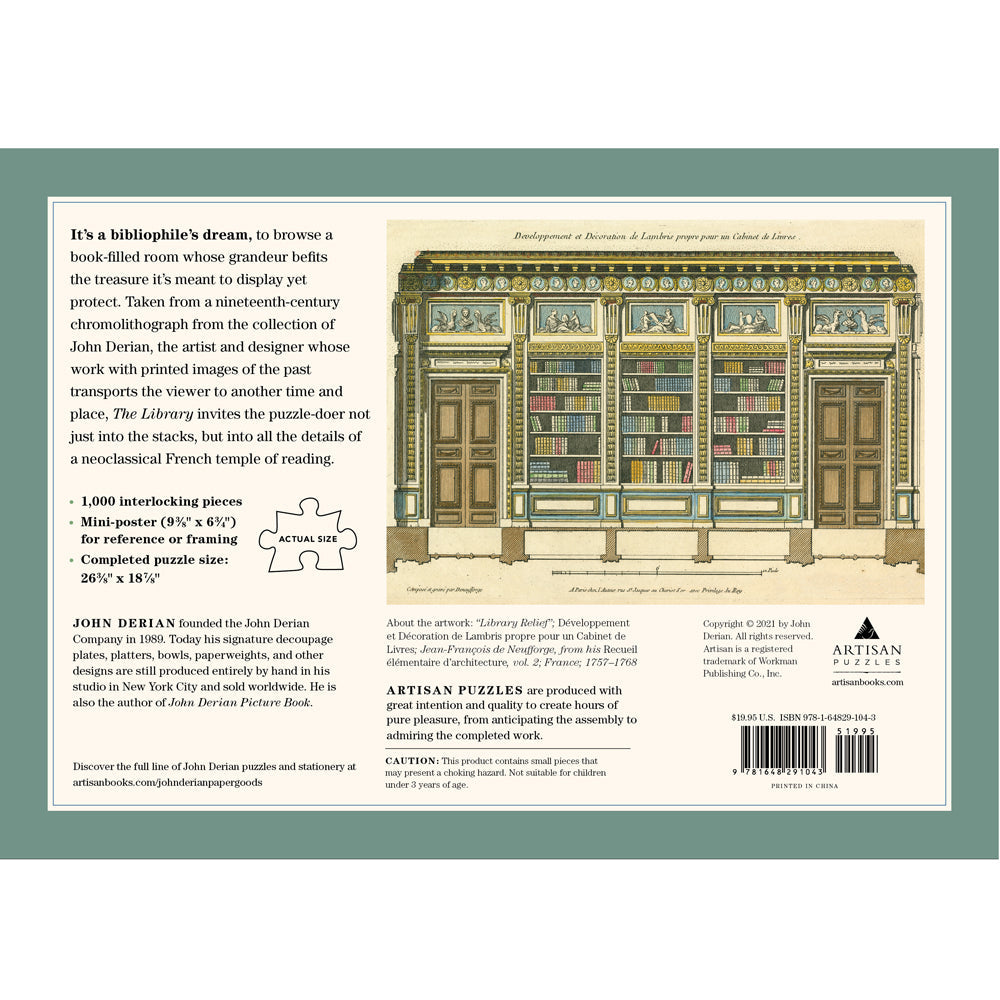 John Derian: The Library 1,000 Piece Puzzle