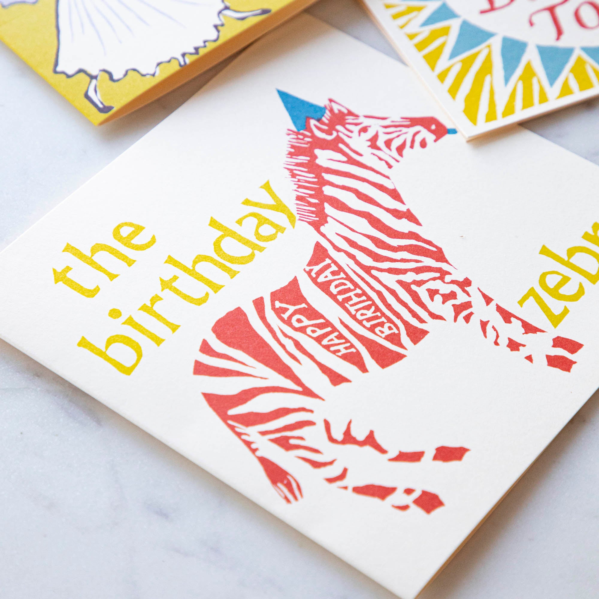 The Cambridge Imprint Square Zebra Card.