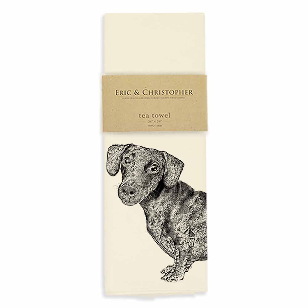 Dachshund Tea Towel