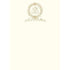 Elegant Empire Bee Set of 10 Notecards by New Orleans artist Alexa Pulitzer, with laurel wreath and clasped hands on a plain background.
