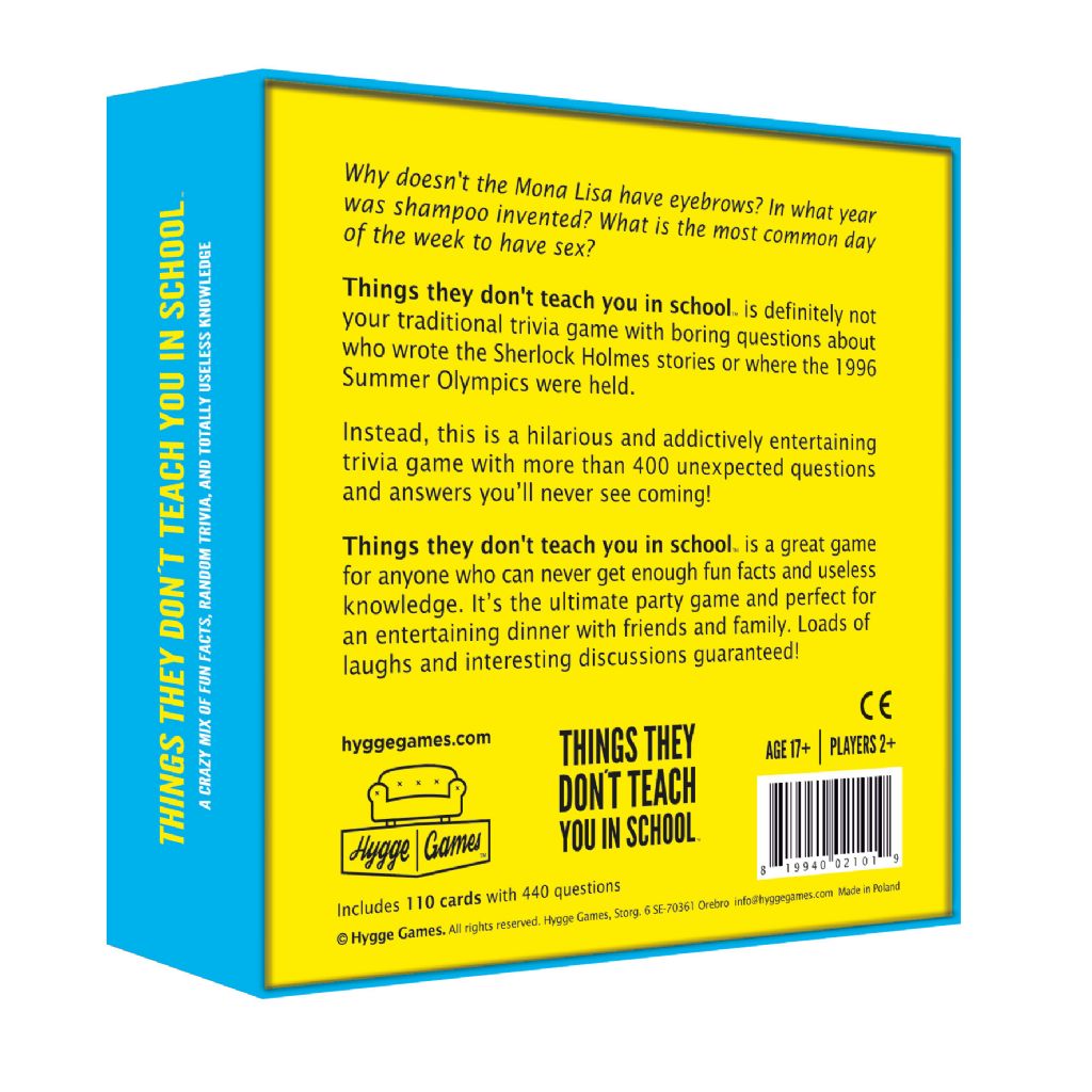 Blue board game box titled "Things They Don&