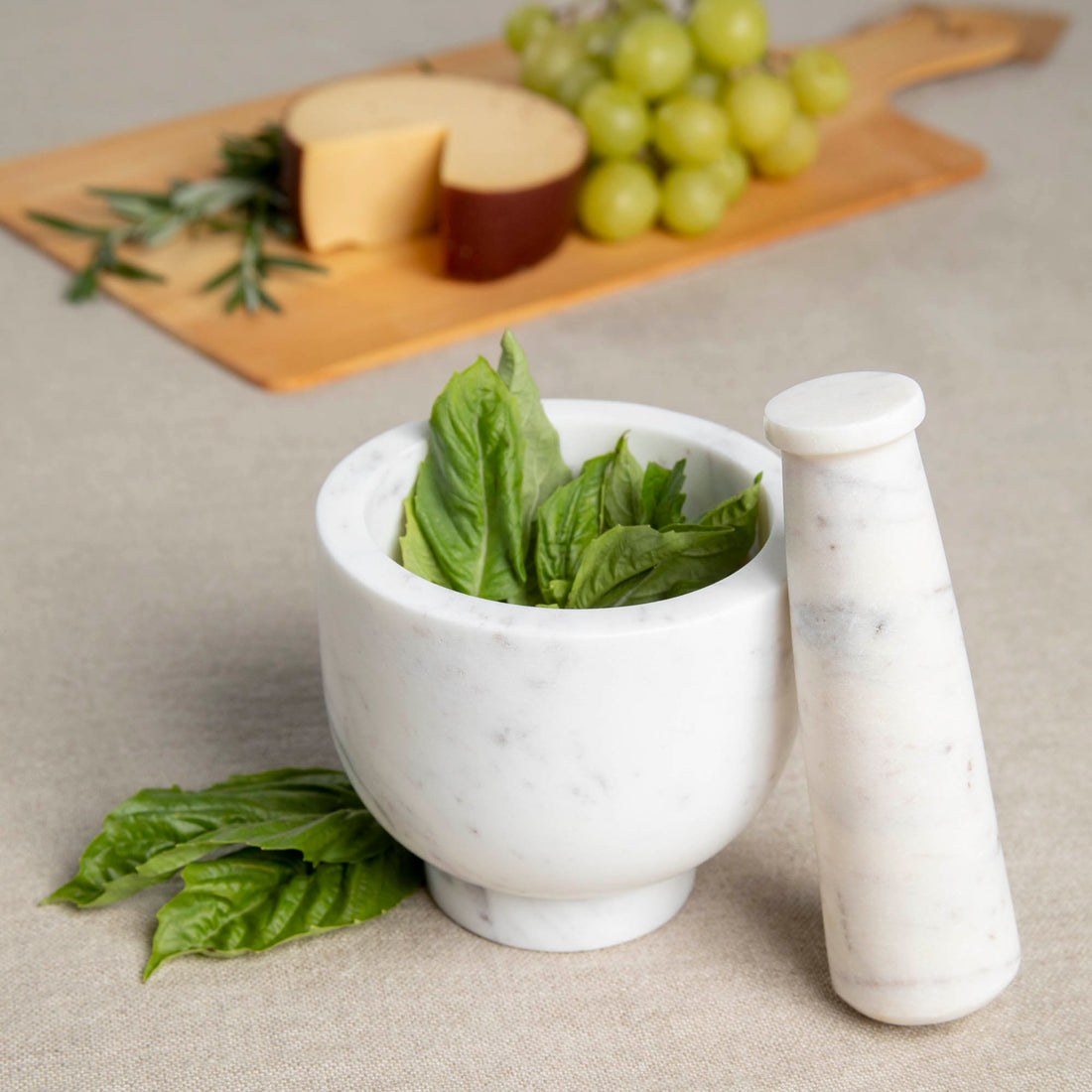 Marble Mortar and Pestle