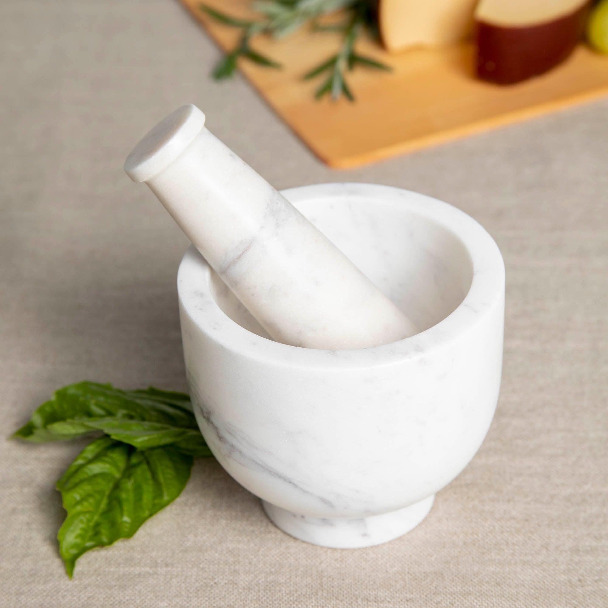 Marble Mortar and Pestle