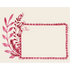 A Love Letter Fold Note Card with red flowers and leaves on a beige background, ready to fold and mail from Hester & Cook.