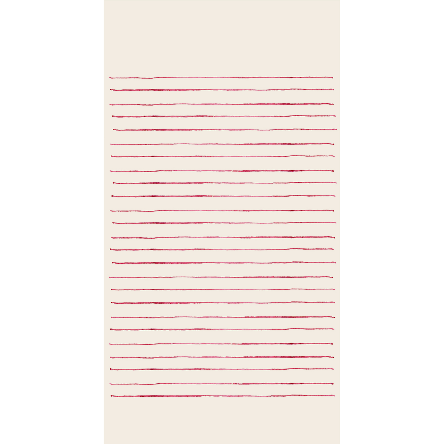 A Love Letter Fold Note Card with red flowers and leaves on a beige background, ready to fold and mail from Hester & Cook.