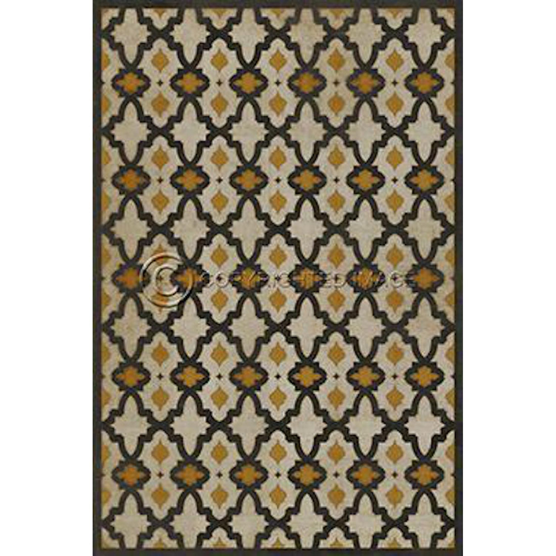 Geometric Rajha Vinyl Rug - Pattern 31