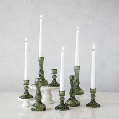 Vintage Green Candlestick