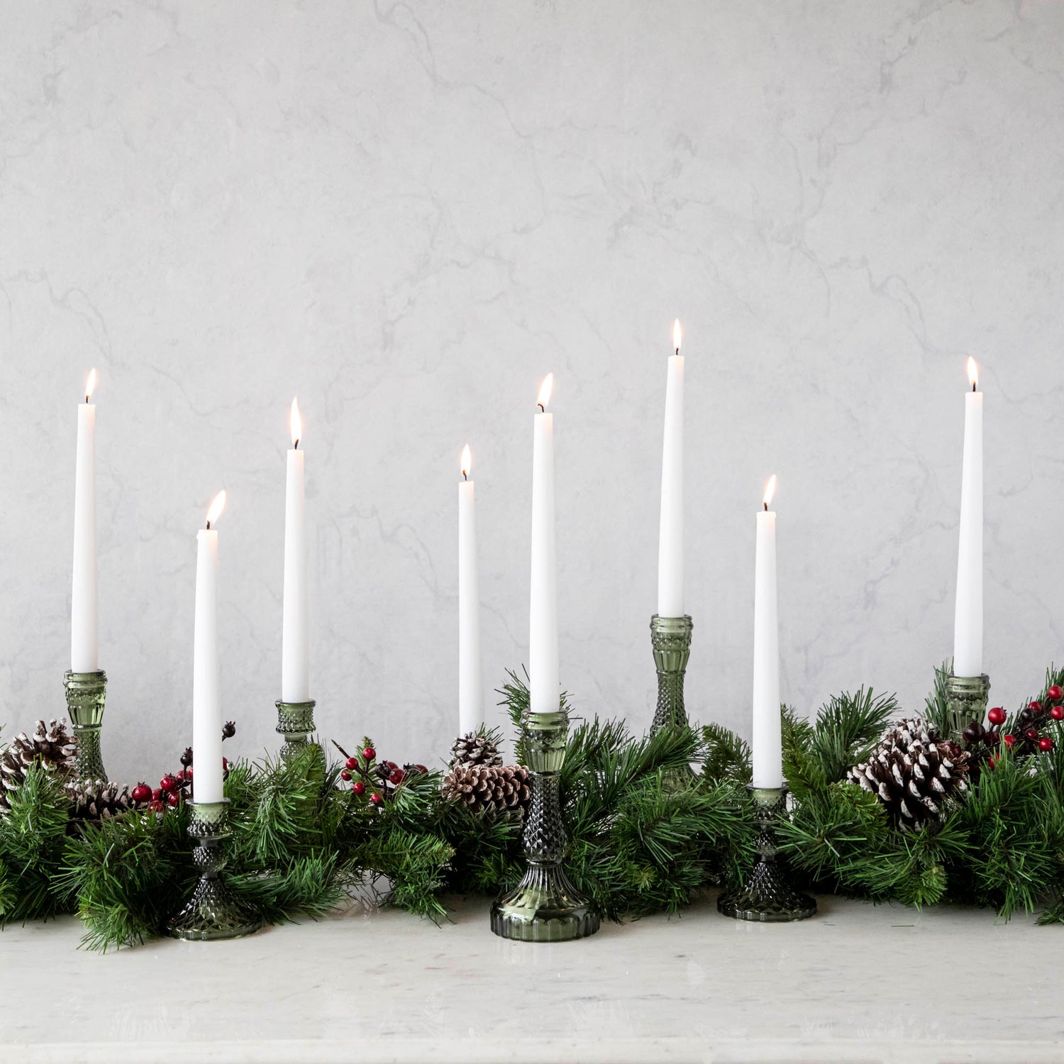Vintage Green Candlestick