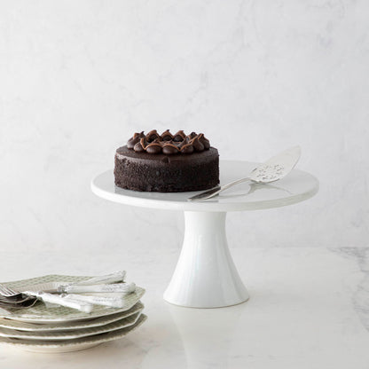 White Porcelain Round Cake Plates