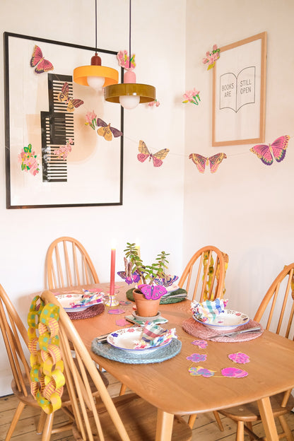 Colorful Butterflies Garland by East End Press. 