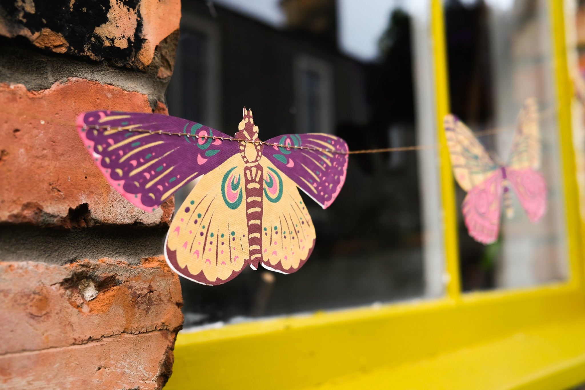 Colorful Butterflies Garland by East End Press. 
