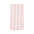 Pink Striped Whipstitch Pom Napkin.