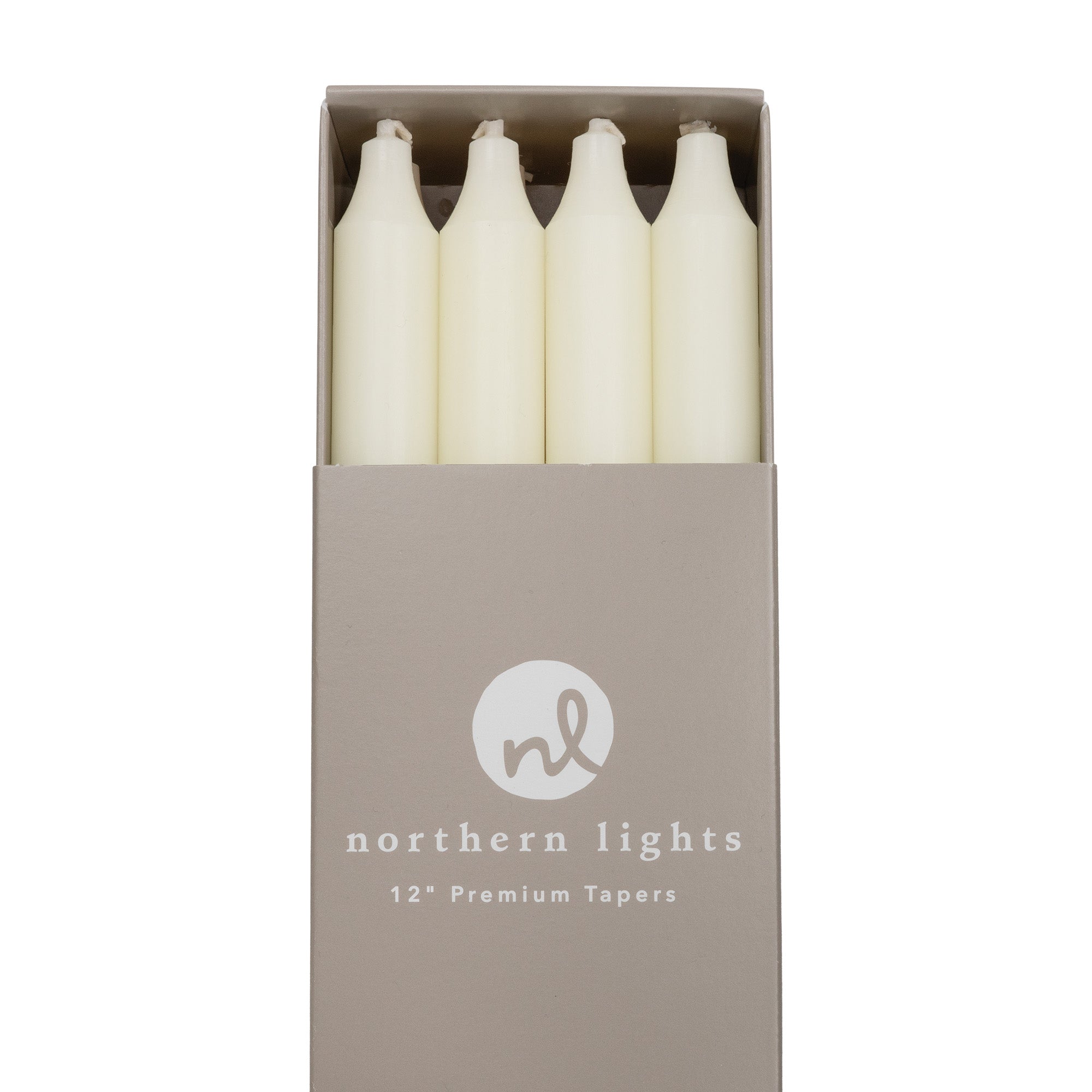 Ivory 12&quot; Taper Candle