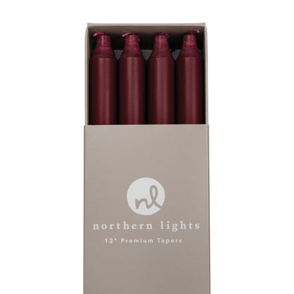 Bordeaux 12&quot; Taper Candle