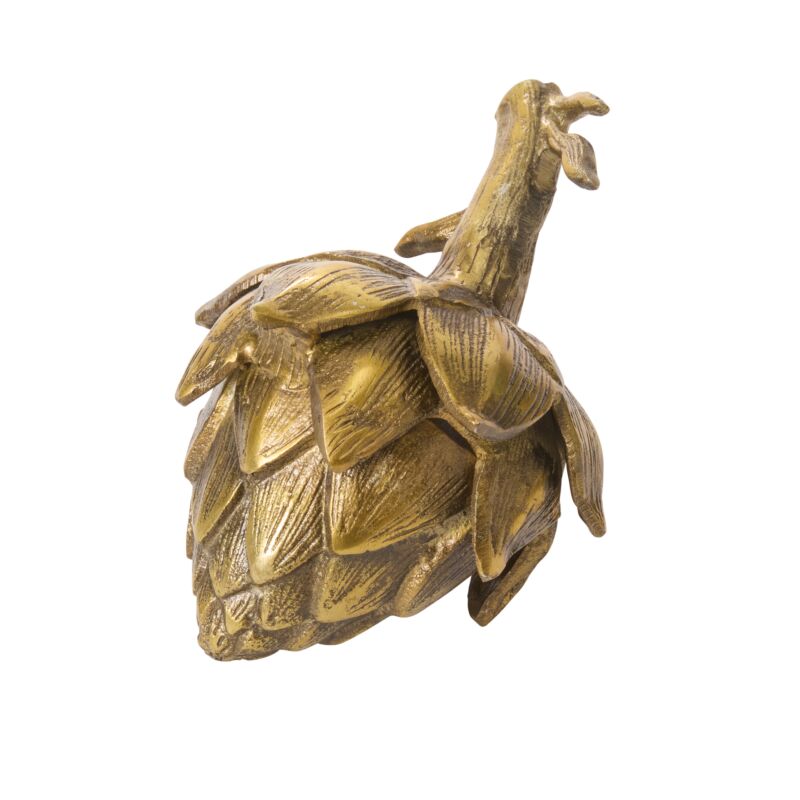 Gilded Artichoke, 5.5&quot; x  7.5&quot; in color Antique-Gold.