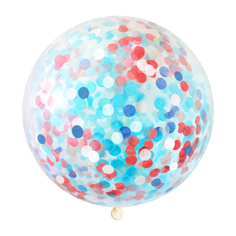 Patriotic Jumbo Confetti Balloon.