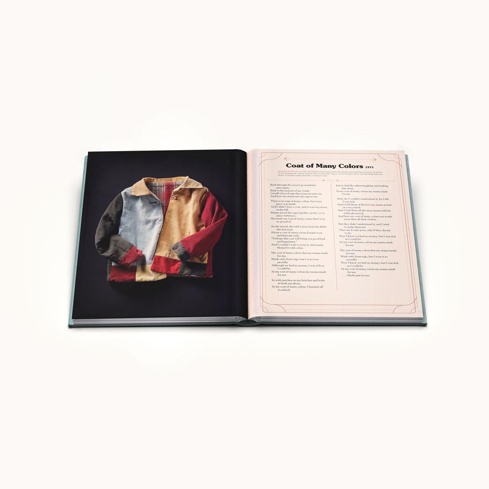 Two hardcover books titled &quot;Songteller: My Life in Lyrics&quot; by Dolly Parton, displayed with the front cover and spine visible, featuring images and text related to Dolly Parton&
