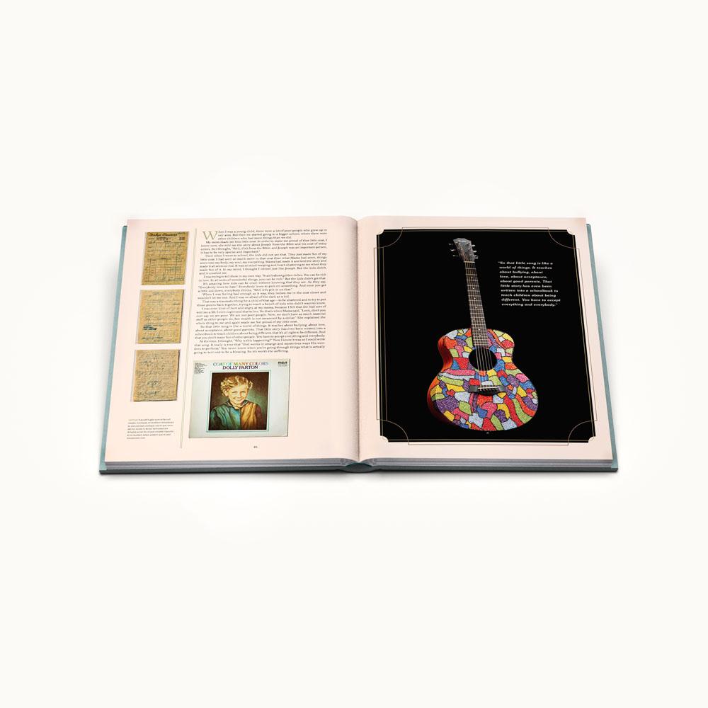 Two hardcover books titled &quot;Songteller: My Life in Lyrics&quot; by Dolly Parton, displayed with the front cover and spine visible, featuring images and text related to Dolly Parton&