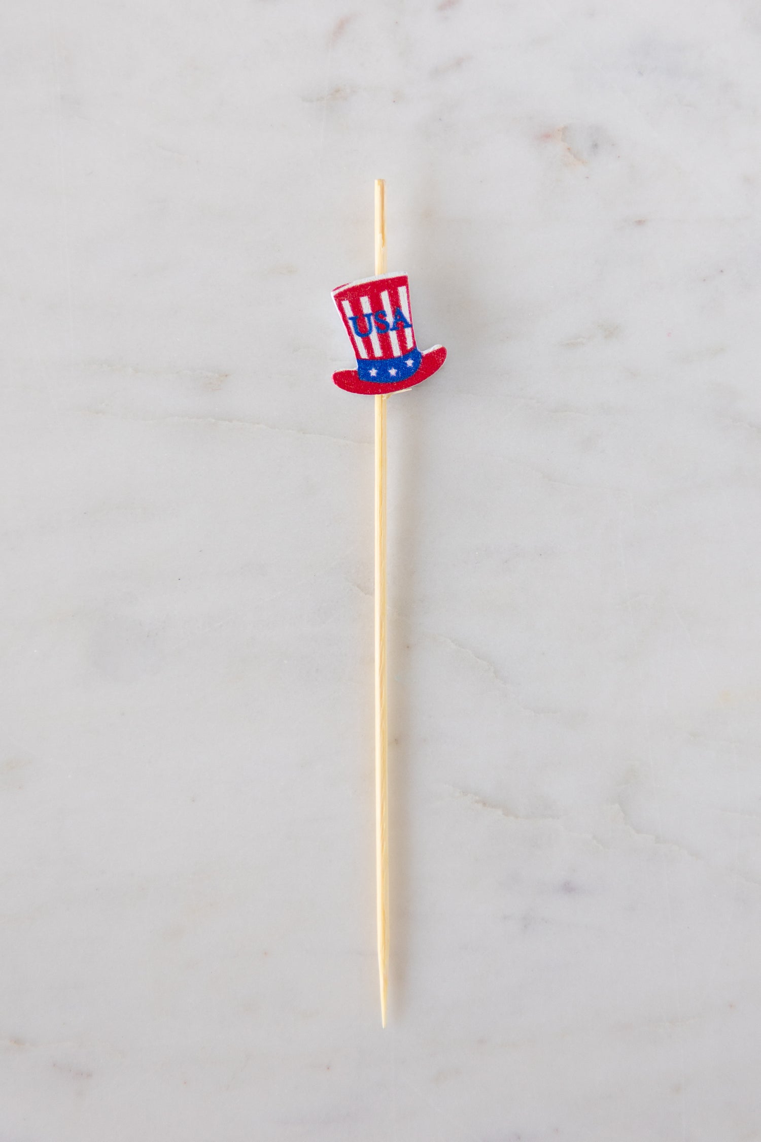 Patriotic hat cocktail/appetizer pick.