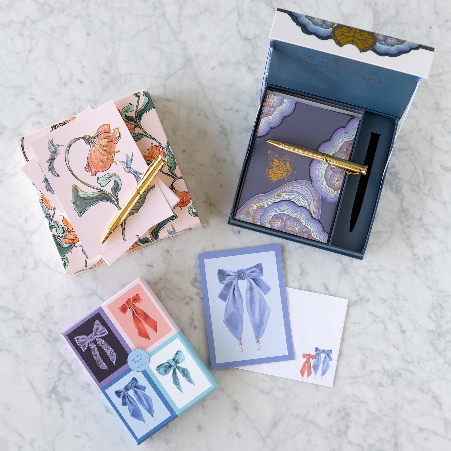 Good Juju Ink stationery sets and note cards.