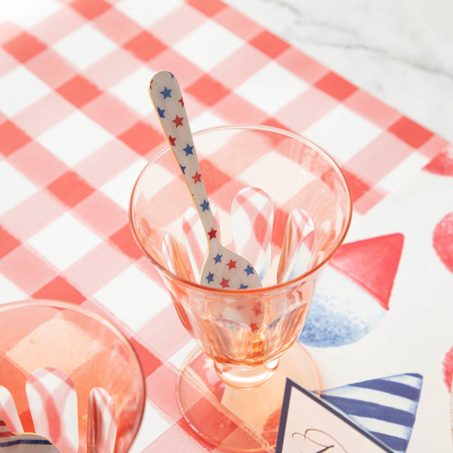 Stainless Steel Americana Spoons, Set of 4