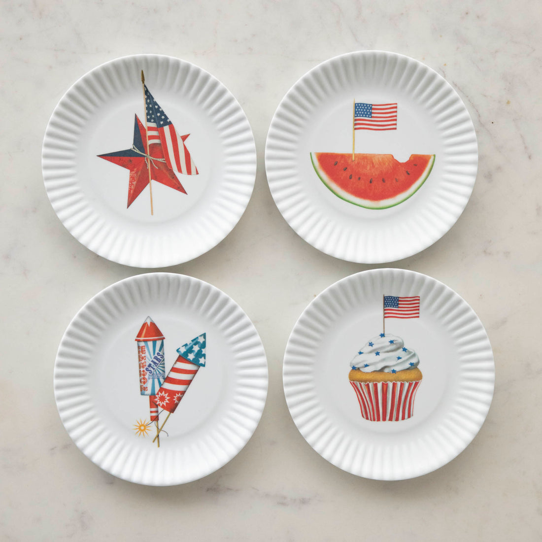 Melamine American Holiday Plate