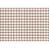 A painted gingham grid check pattern made of muted brown lines intersecting at medium brown squares, on a white background.