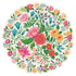 A colorful floral pattern on Hester & Cook Die-cut Sweet Garden Posey Placemats.