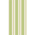 A rectangle guest napkin featuring vertical light green and white stripes, with a bright green line centered in each white stripe.