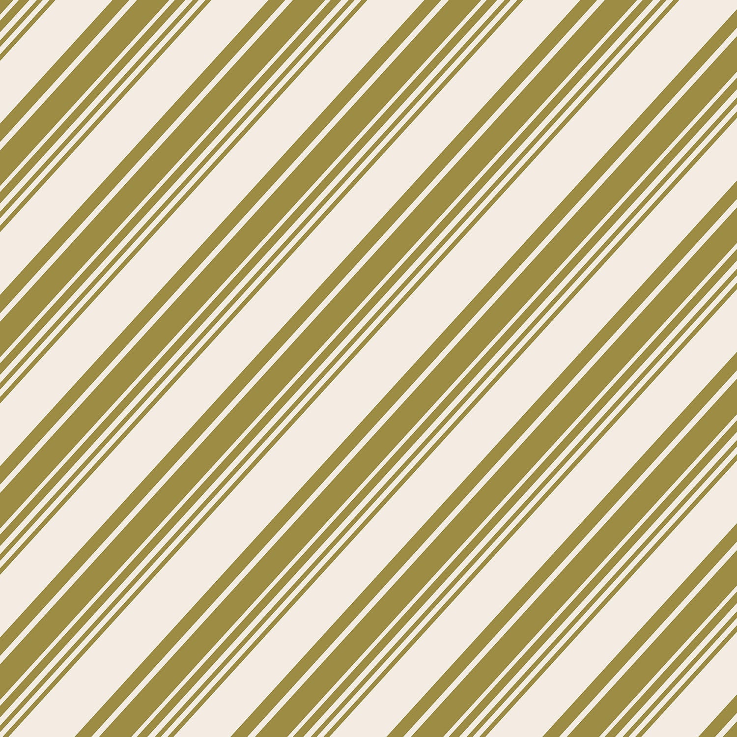 Gold Peppermint Stripe Cocktail Napkins