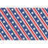 A repeating pattern of diagonal blue stripes containing white stars, with red and white stripes between.