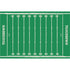 Touchdown Placemat illustrated to look like a football field with yard lines and "Touchdown" at the end of each side.